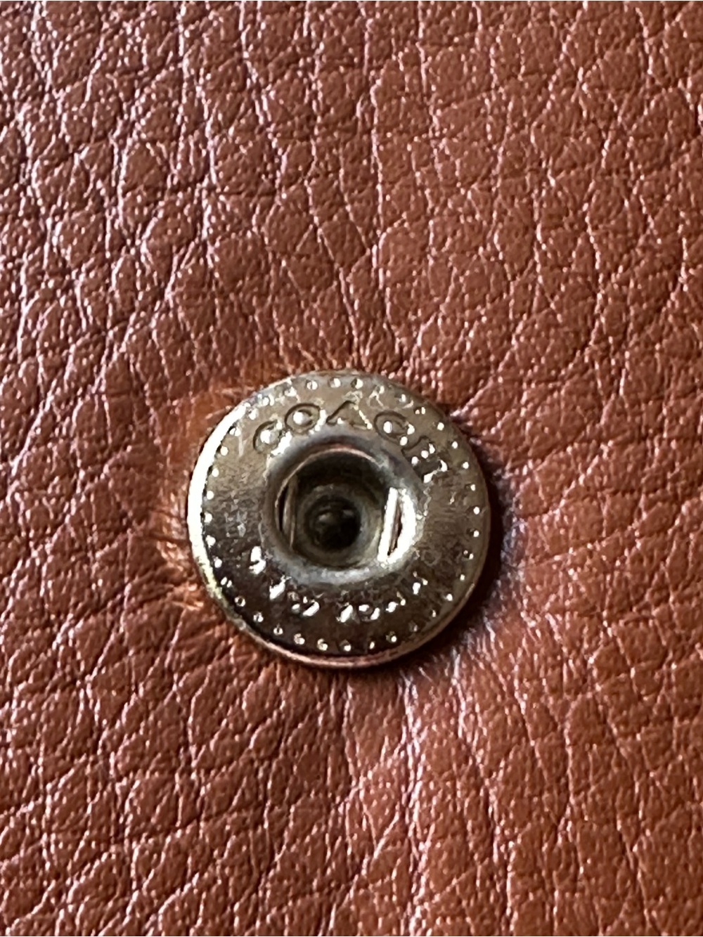 Coach Tri-fold Leather Wallet in Cognac Brown - Picture 7 of 14